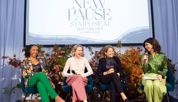 New Pause Symposium in New York City with Tamsen Fadal as a panelist