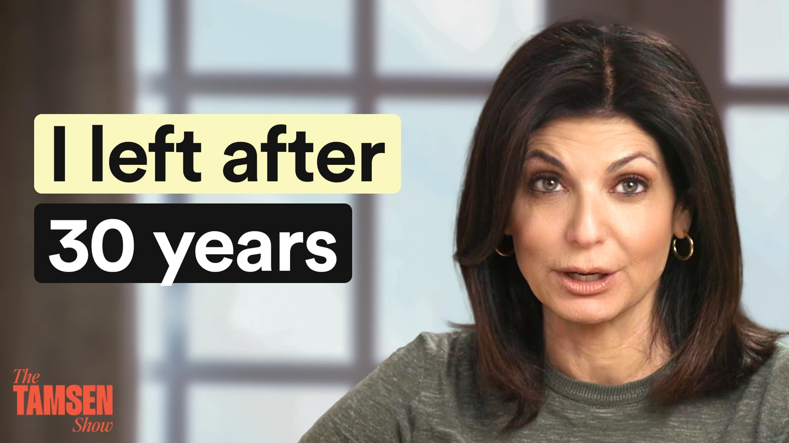 The Tamsen Show episode cover: Tamsen Fadal, text reads 'I left after 30 years'