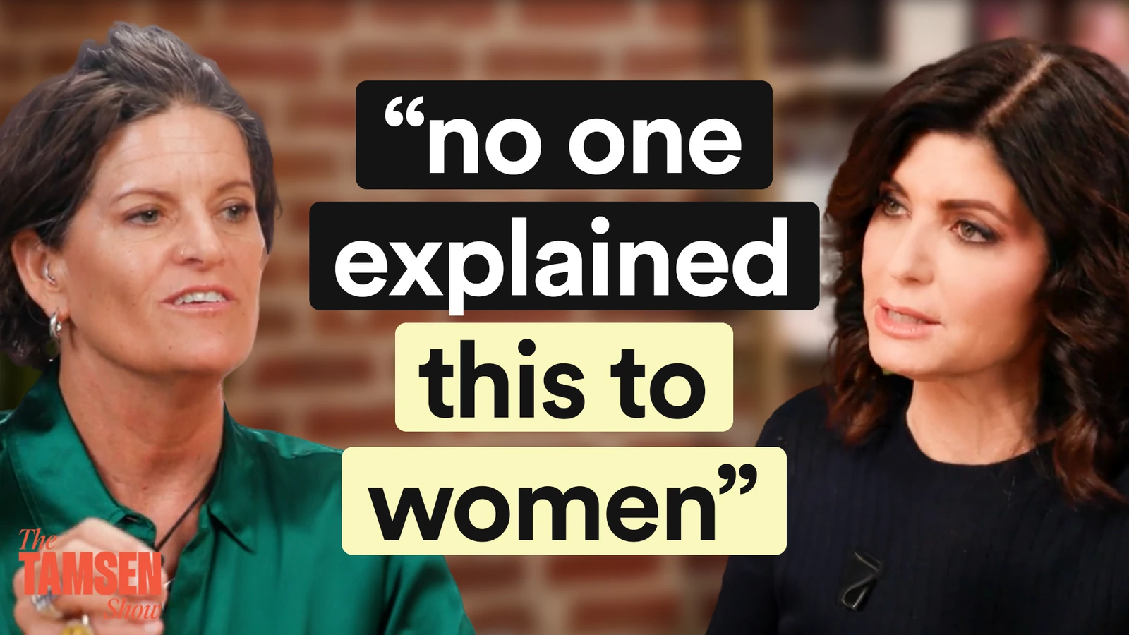 The Tamsen Show episode cover: Dr. Mindy Pelz and Tamsen Fadal, text reads 'no one explained this to women'