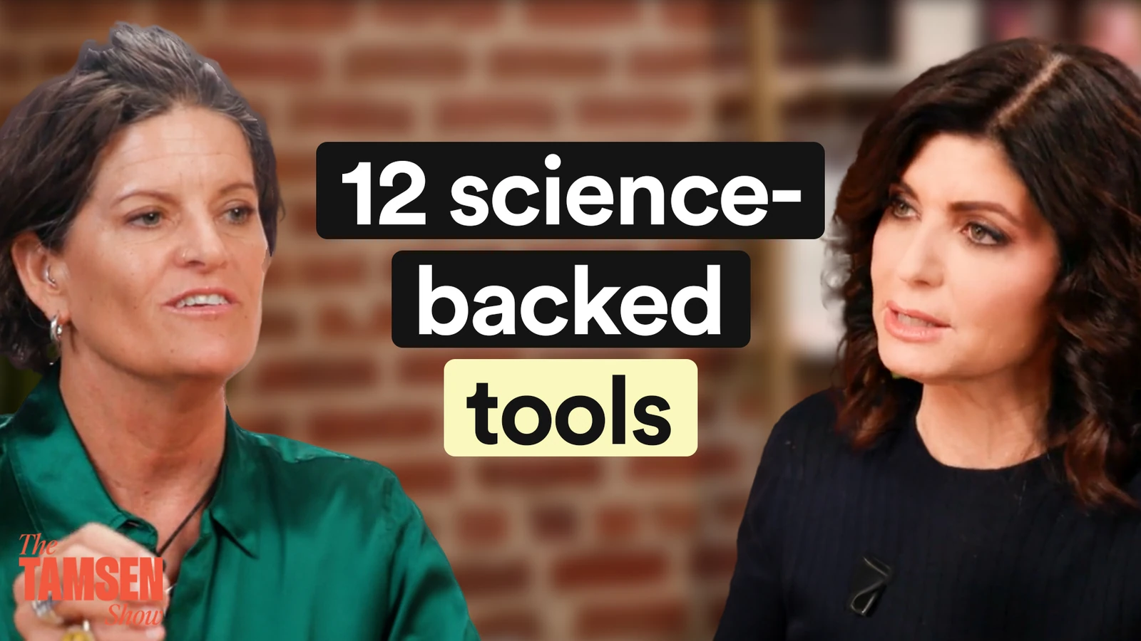 The Tamsen Show episode cover: Dr. Mindy Pelz and Tamsen Fadal, text reads '12 science-backed tools'