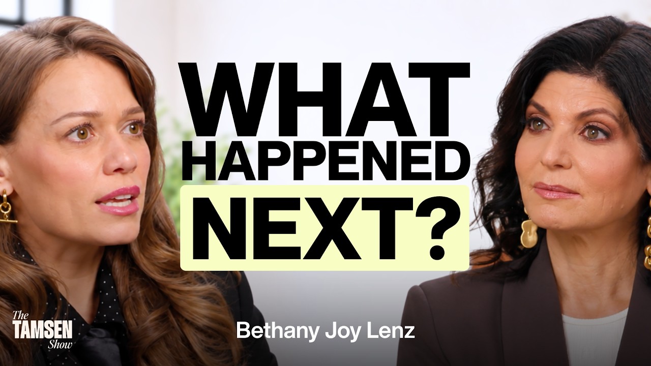 The Tamsen Show episode cover: Bethany Joy Lenz and Tamsen Fadal, text reads 'What happened next?'
