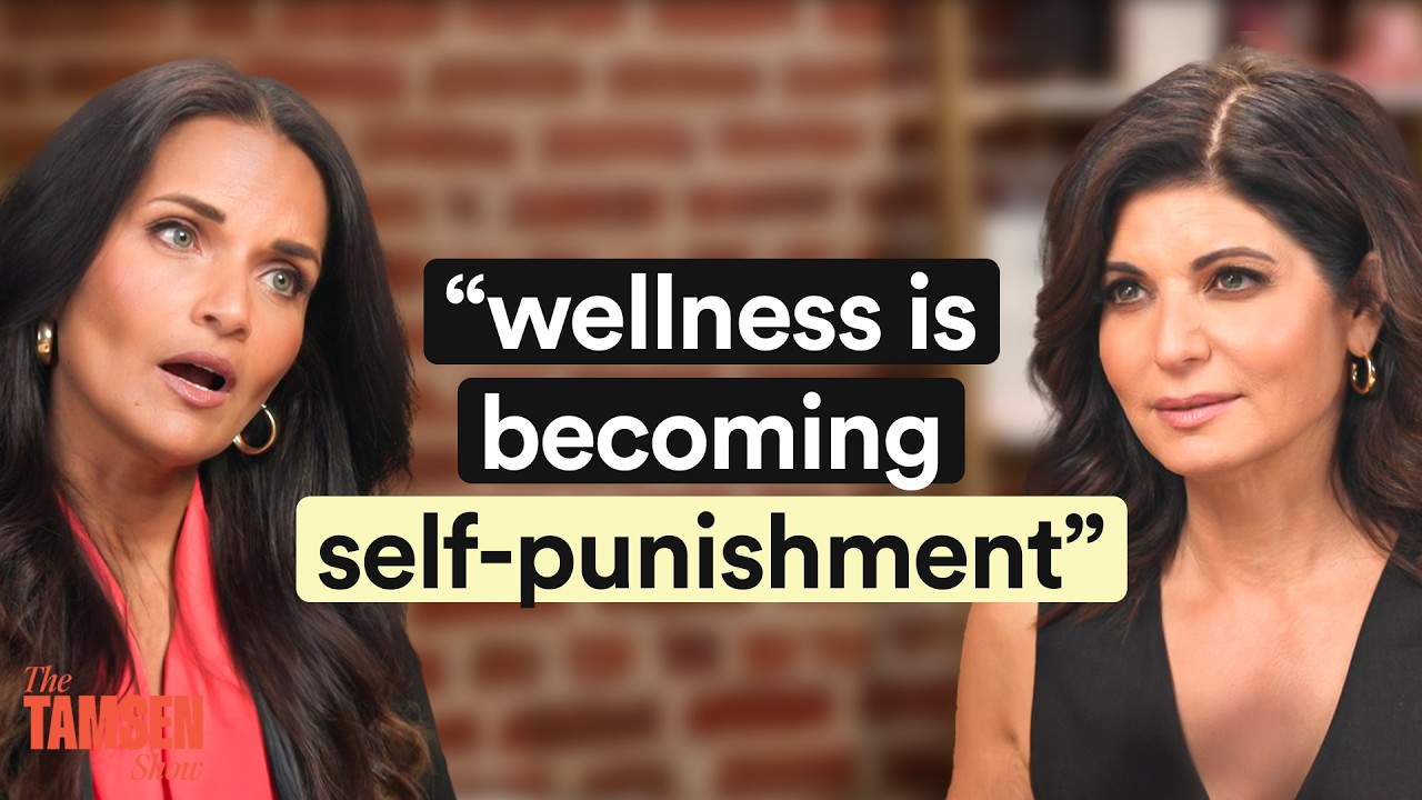 The Tamsen Show episode cover: Dr. Shefali Tsabary and Tamsen Fadal, text reads 'Wellness is becoming self-punishment'