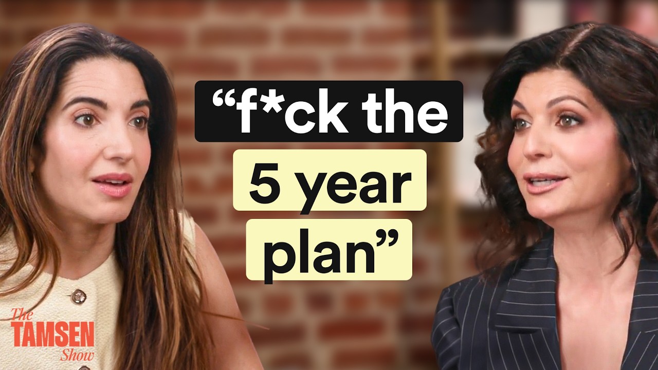 The Tamsen Show episode cover: Marie Forleo and Tamsen Fadal, text reads 'F*ck the 5 year plan'