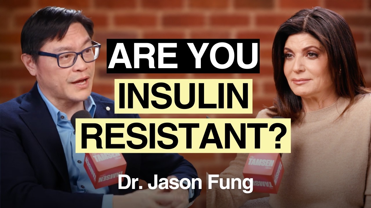The Tamsen Show episode cover: Dr. Jason Fung and Tamsen Fadal, text reads 'Are you insulin resistant?'