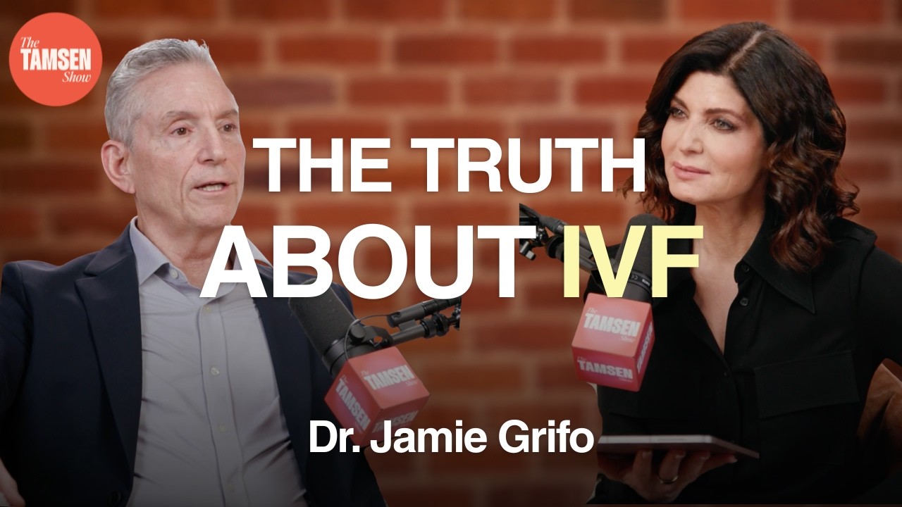 The Tamsen Show episode cover: Dr. Jamie Grifo and Tamsen Fadal, text reads 'The truth about IVF'