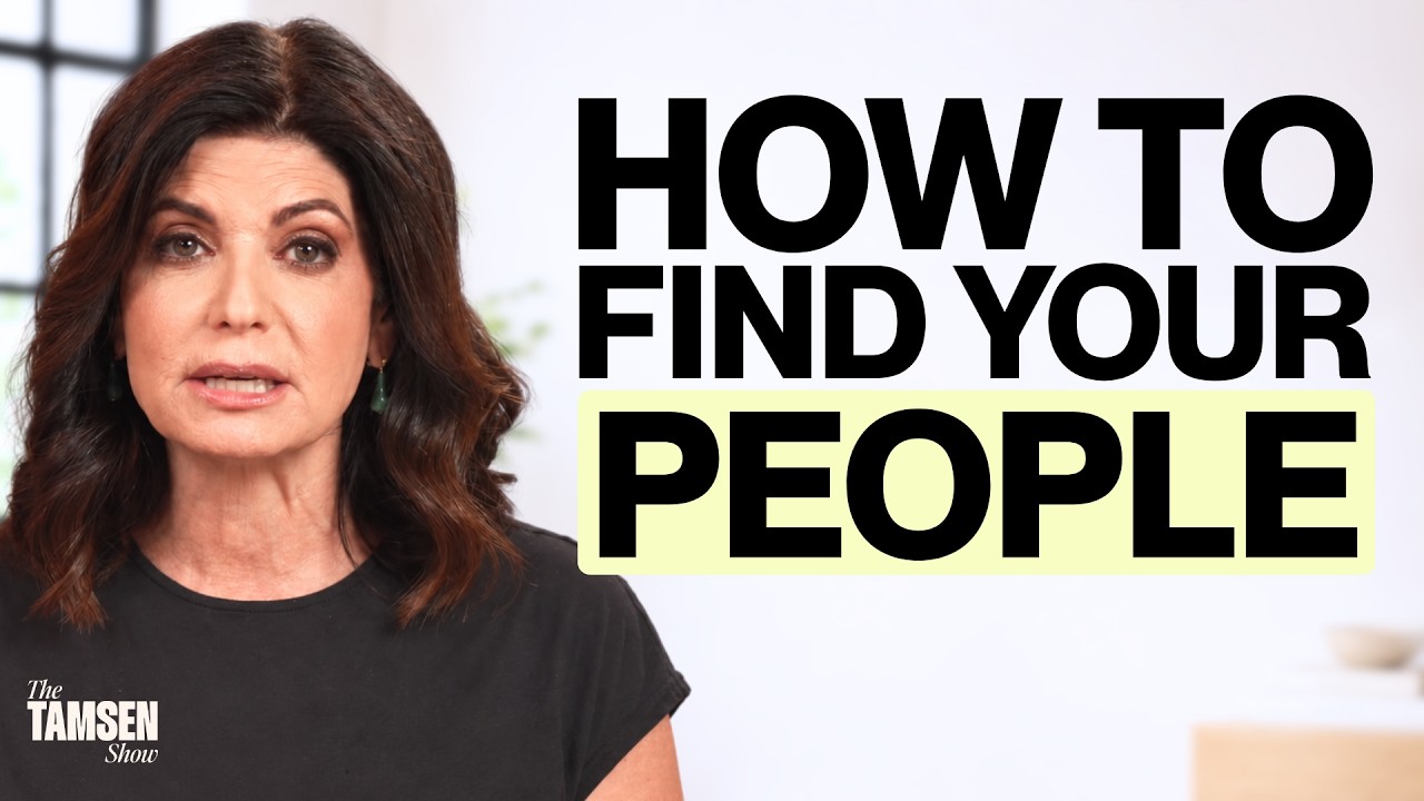 The Tamsen Show episode cover: Tamsen Fadal, text reads 'How to find your people'