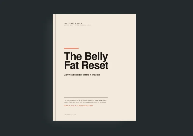 Cover of Tamsen Fadal's guide Belly Fat Reset