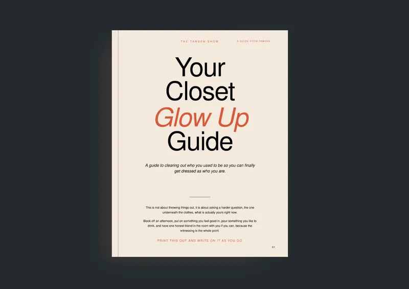 Cover of Tamsen's Your Closet Glow Up Guide
