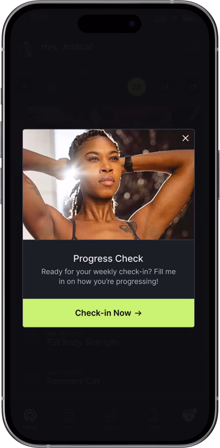 Automated client check-ins and forms