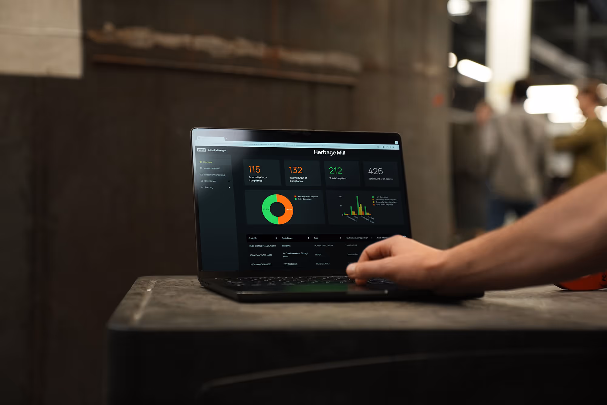 Cantilever Software on a Laptop with Tank Repair Plan
