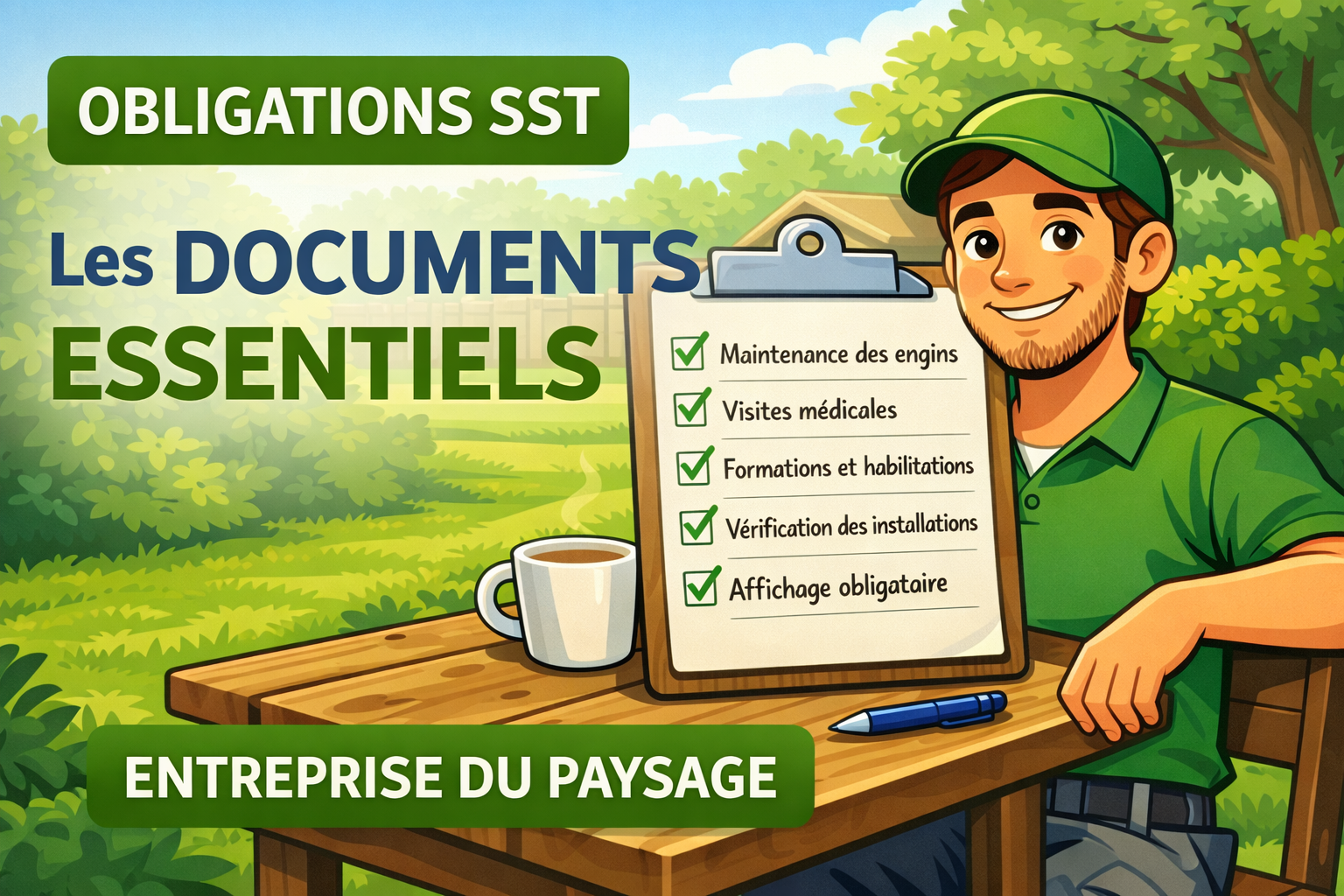 5 obligations légales en Santé et Sécurité pour les entreprises du Paysage 