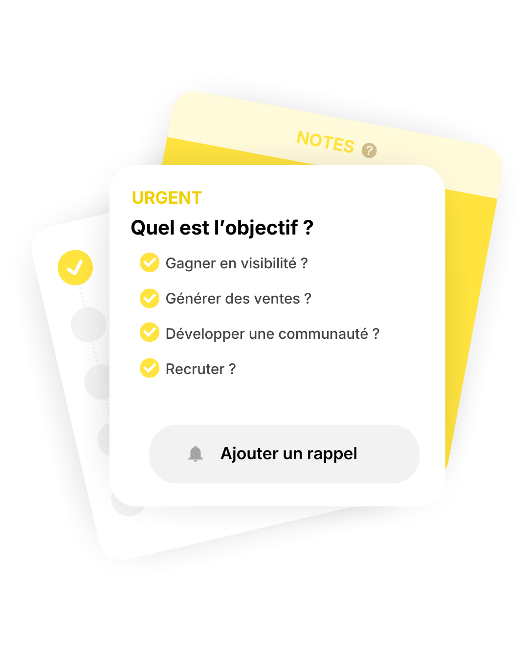 Rappel de tâche : définir ses objectifs sur les réseaux