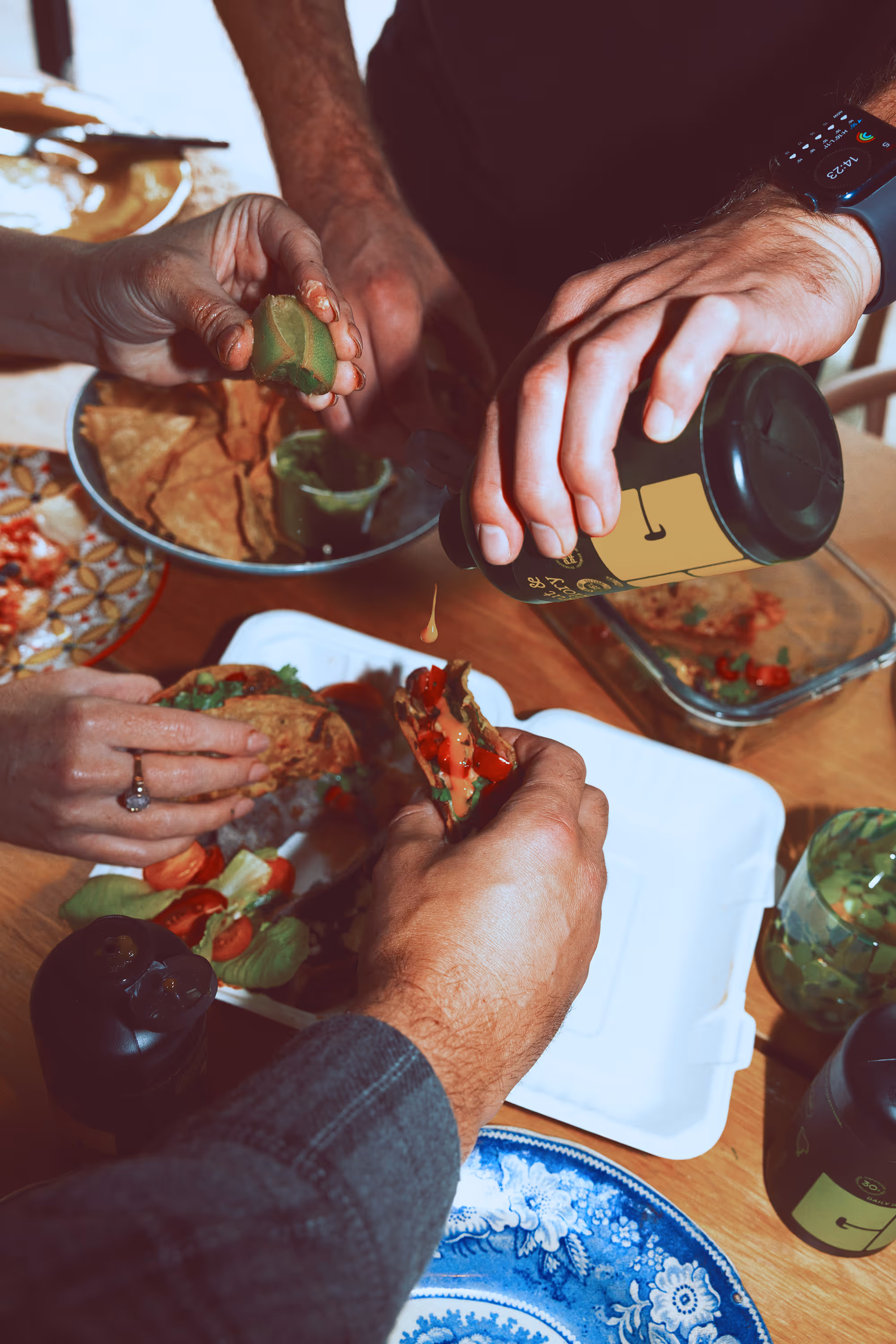 Gut & Glory Sauces with Tacos