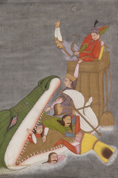 A Sea Monster Devouring a Ship