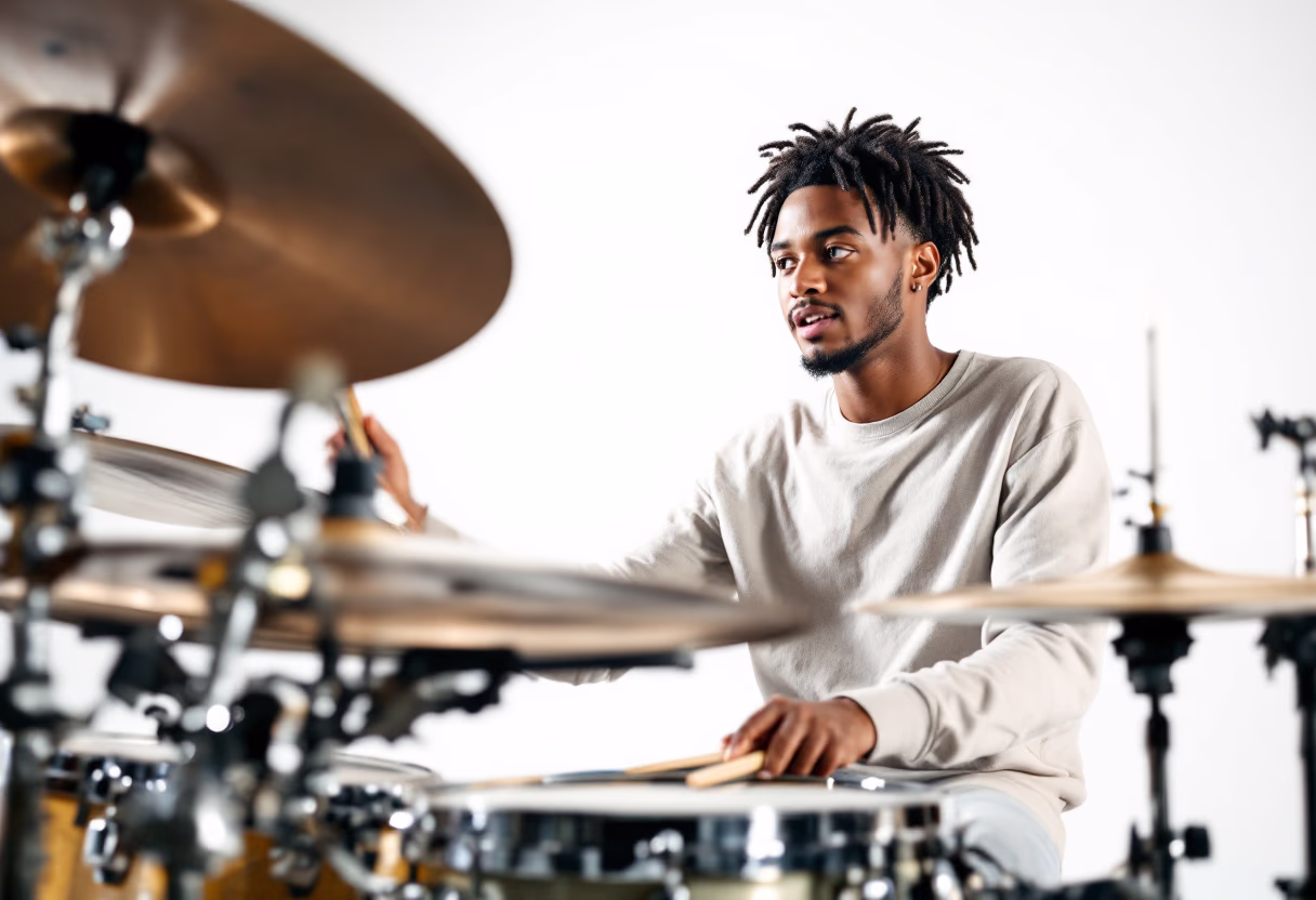 image of a student practicing a solo