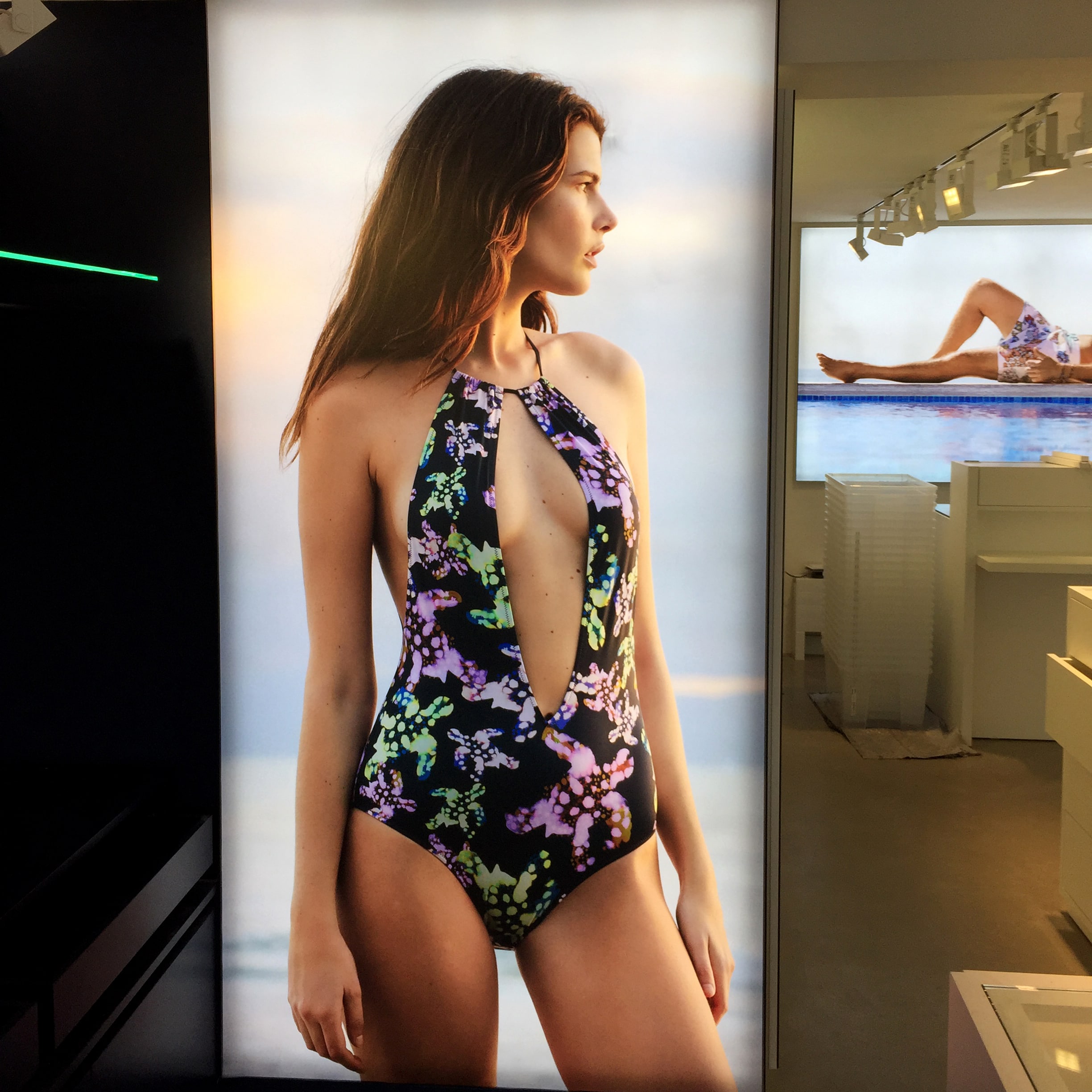 Beleuchtete Textilspannrahmen