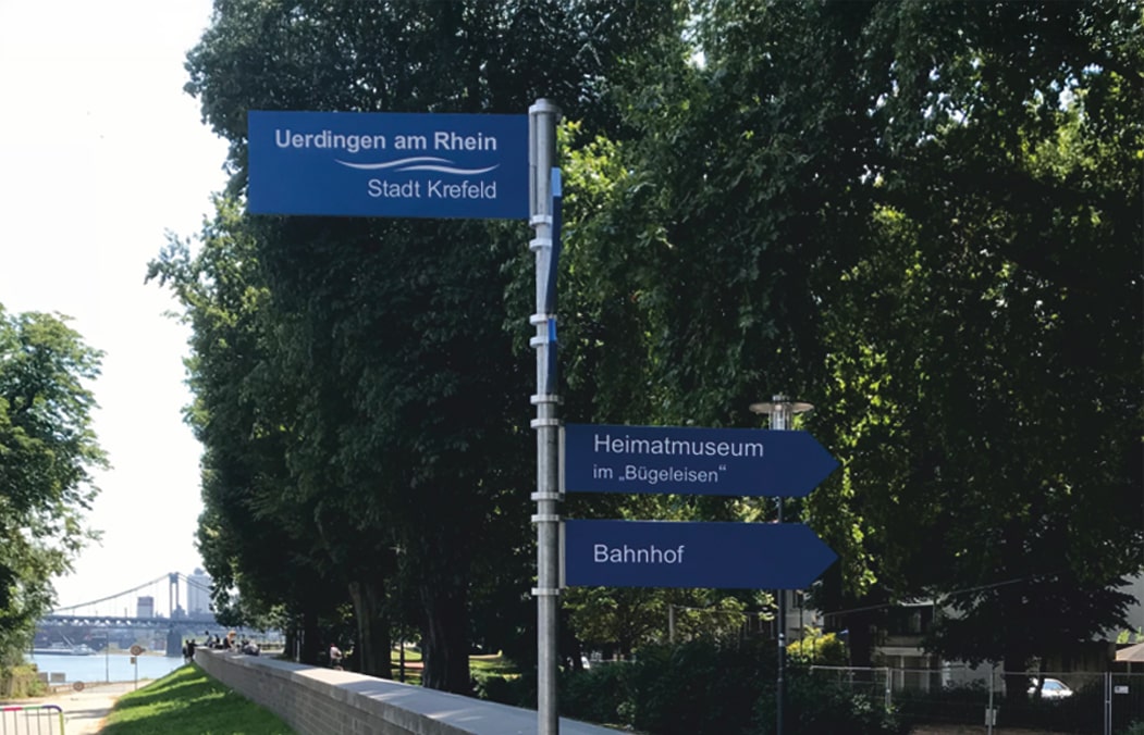 Funktionsschild Uerdingen am Rhein
