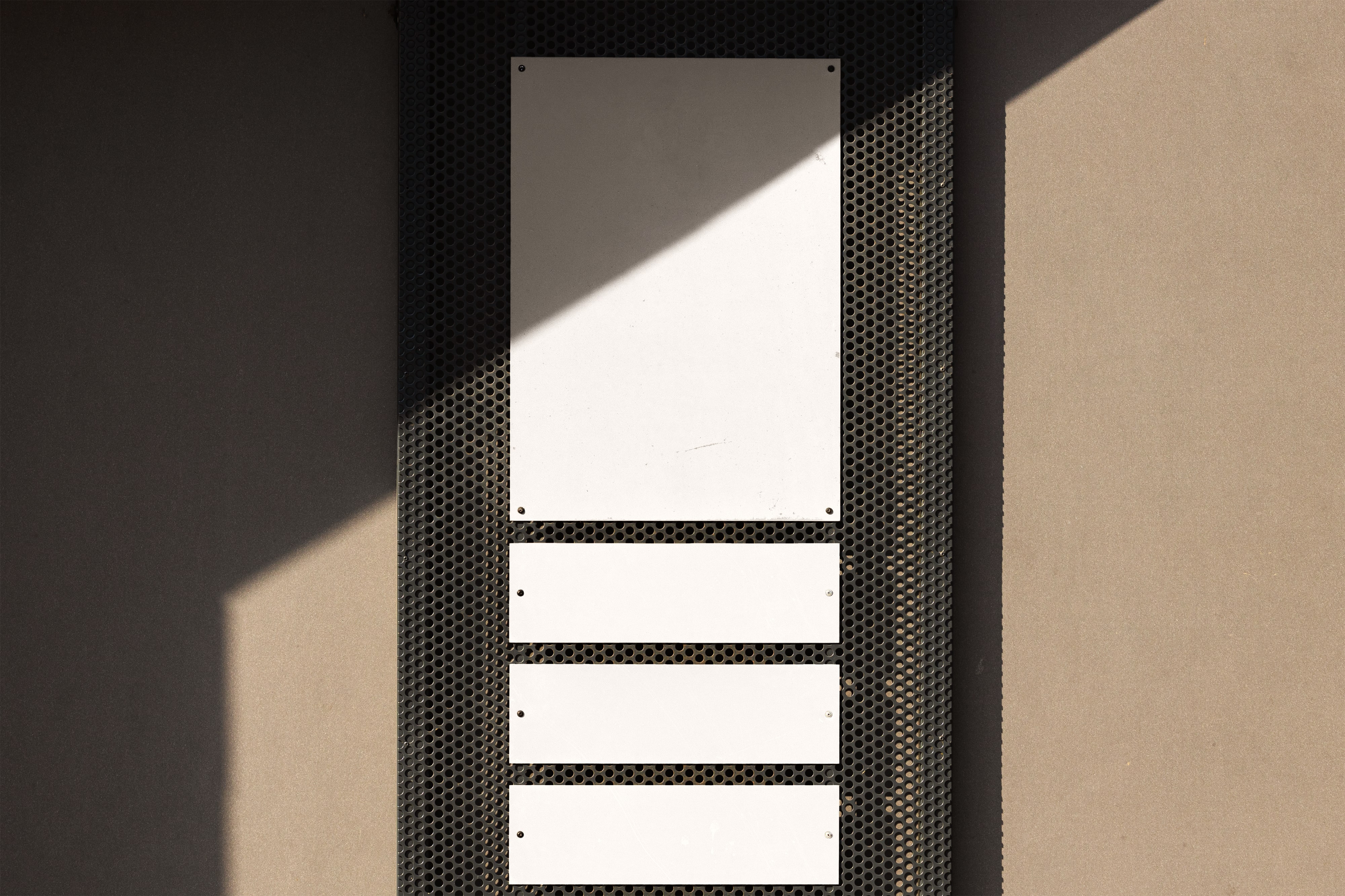 Metalltafeln unbedruckt