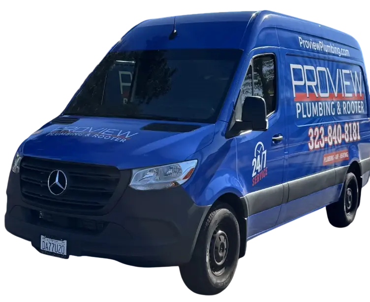 Proview Plumbing & Rooter truck