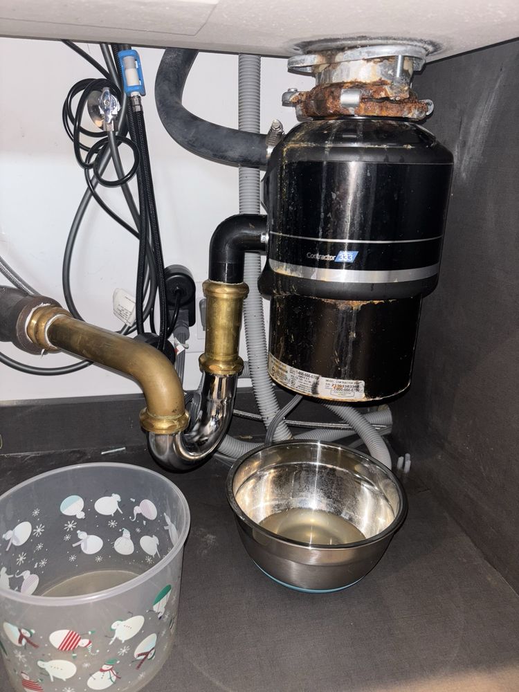 Garbage disposal installation in Burbank, CA.