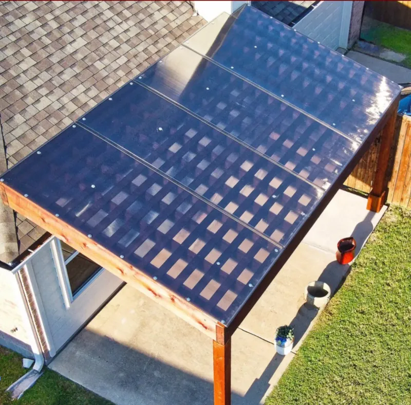 WeatherShield pergola cover installation