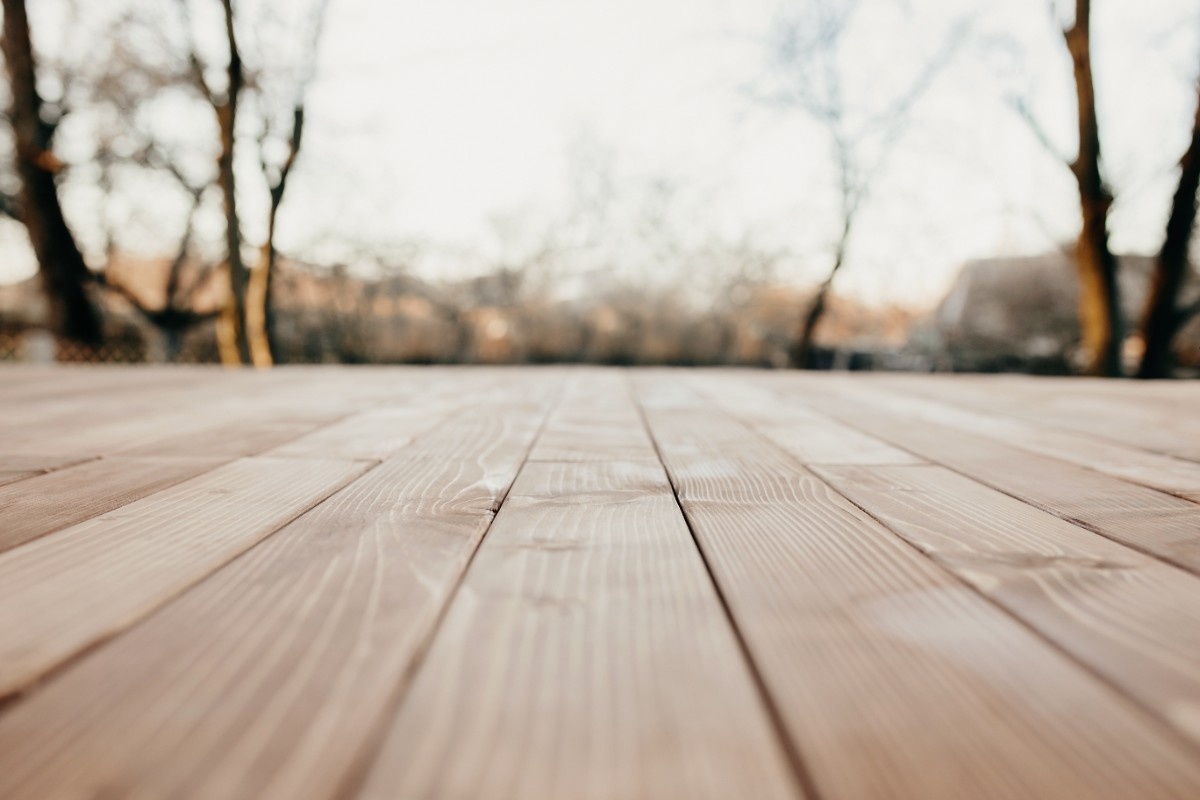 Wooden deck in Seattle properly sealed before the rain