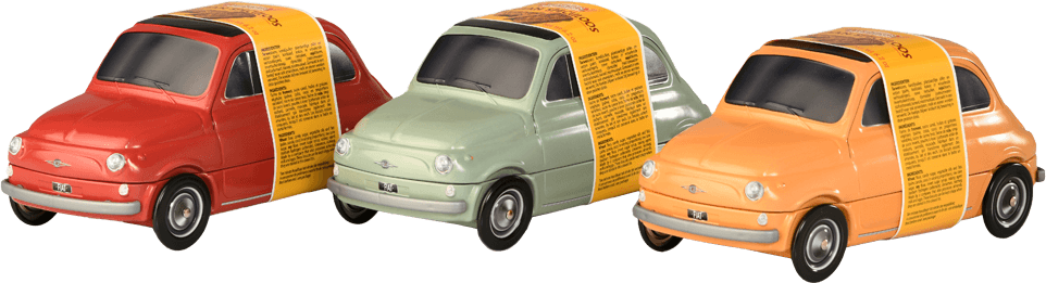 Vermeiren Traditionele Speculoos in blikken auto Fiat 500