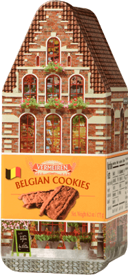 Vermeiren Traditionele Speculoos in blikken huis 'Bloemenshop'