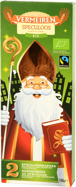 Vermeiren grote Biologische Fairtrade Sinterklaasspeculoos