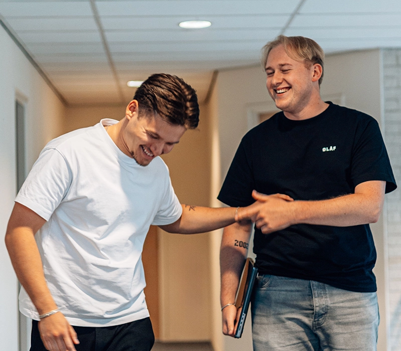 Een foto van Victor Beerkens en Nick Elfvering