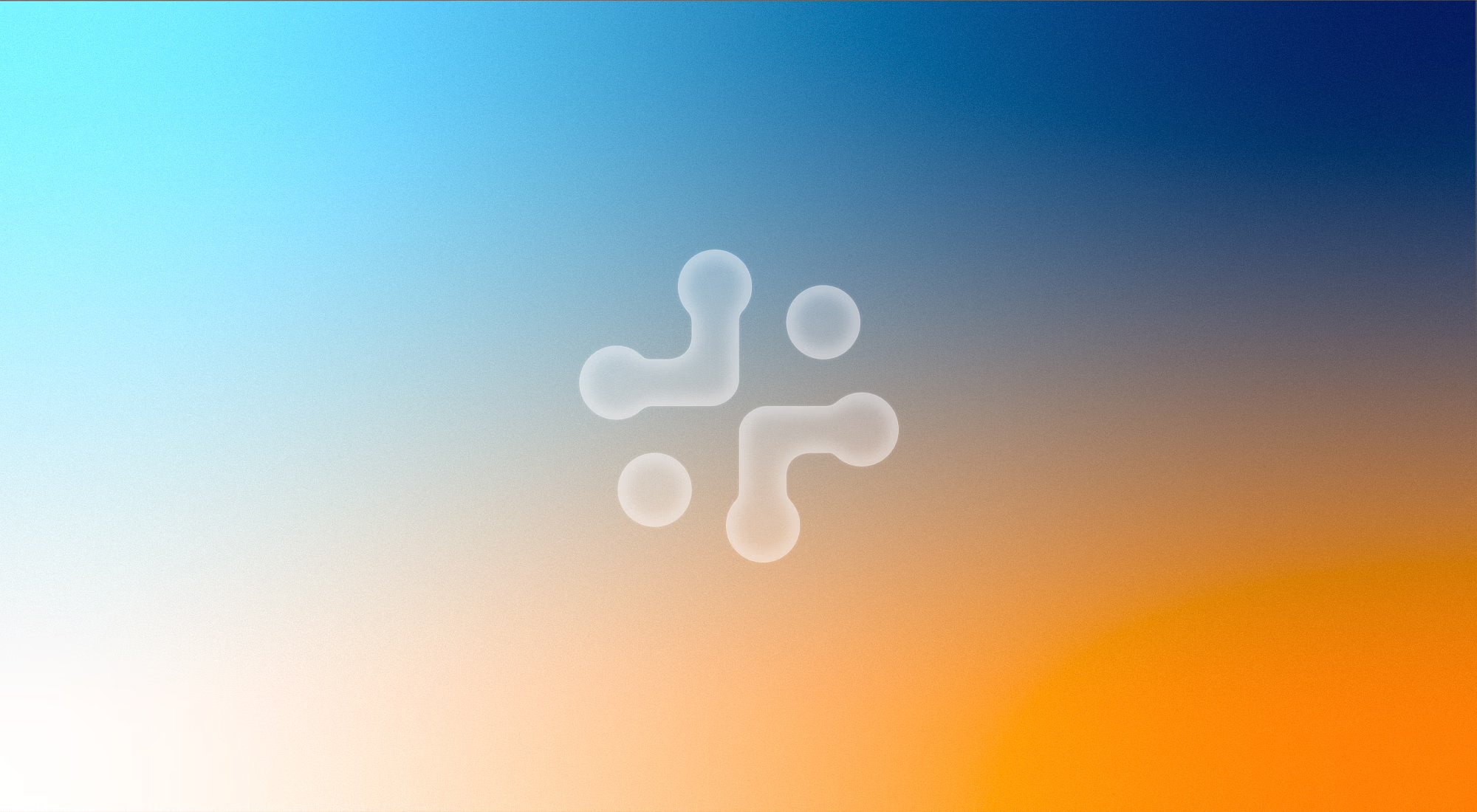 Visuele identiteit met blauw-oranje kleurverloop en huismerk-icoon, ontworpen voor ZorgDataPunt door East Creatives