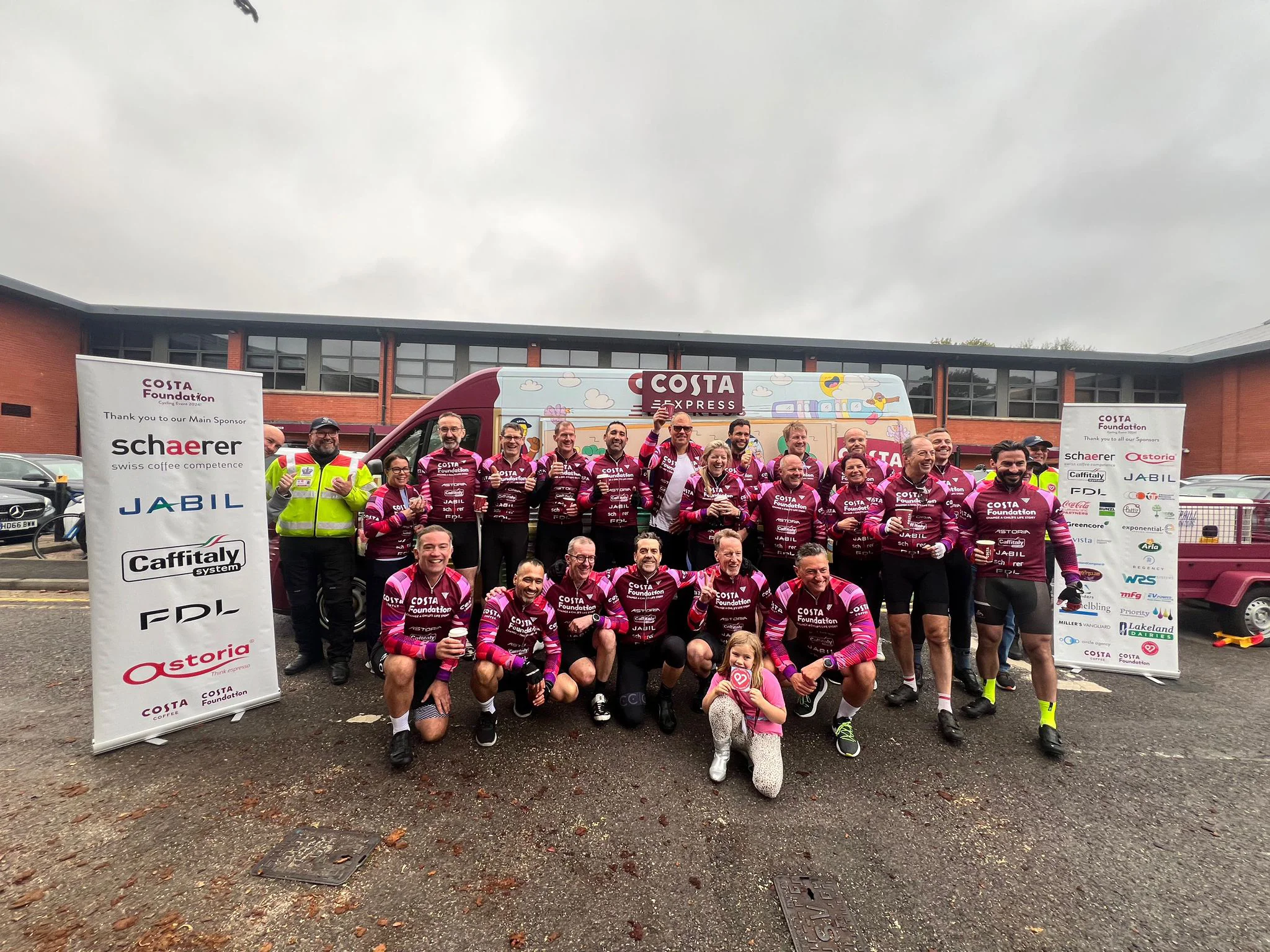 Scoffs Team posing at Costa Foundation run