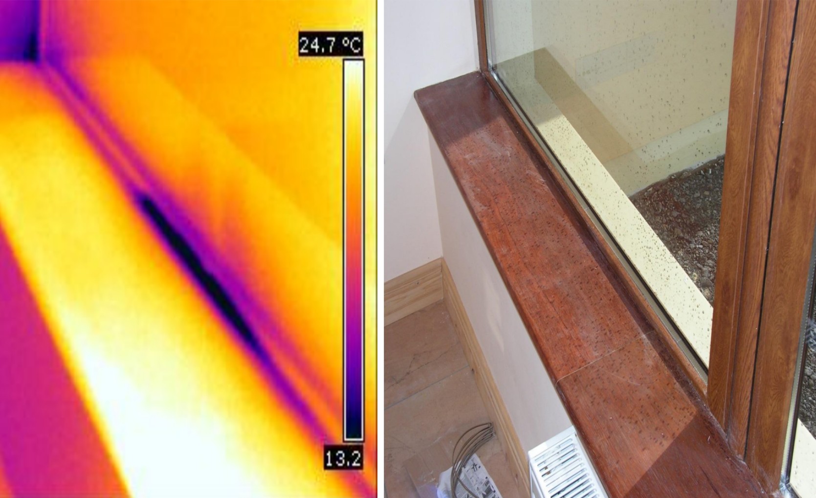 Thermal imaging of roof