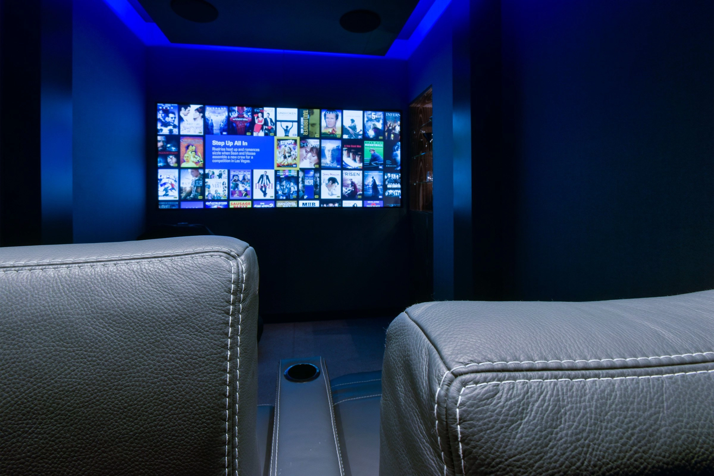 Luxury two person home cinema