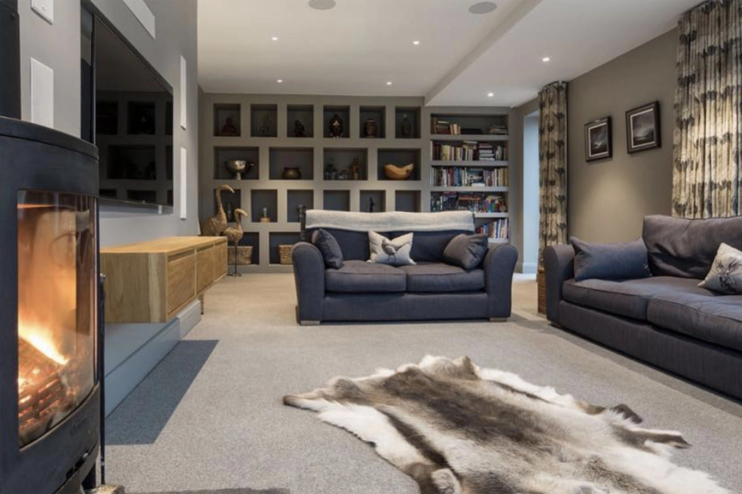 Living room with Dolby Atmos surround sound