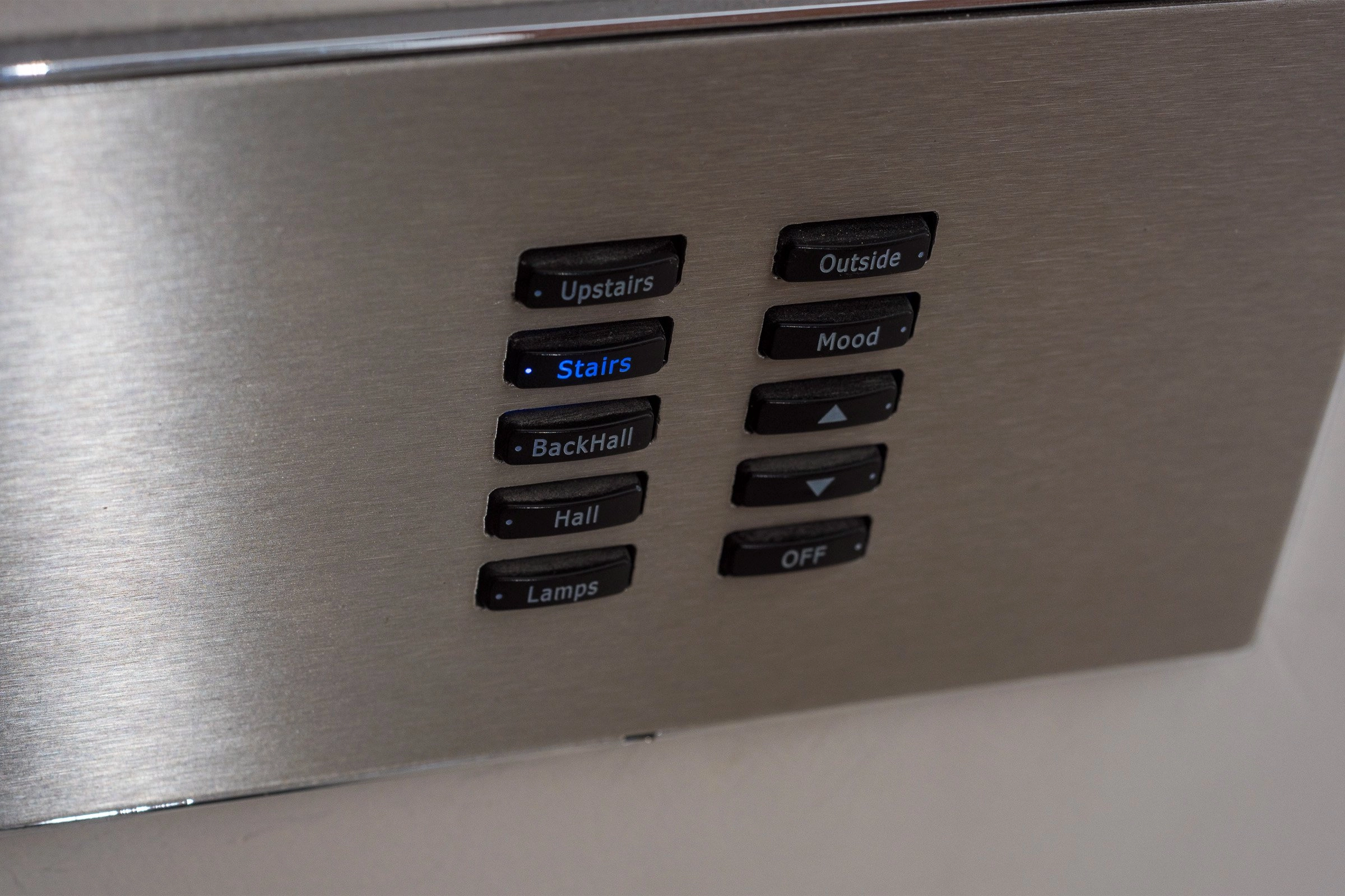 Rako lighting control bespoke keypad