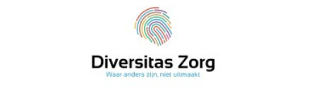 Logo van Diversitas Zorg, zorgorganisatie waar Jamel van ’t Hek professionele begeleiding en ondersteuning heeft geboden.