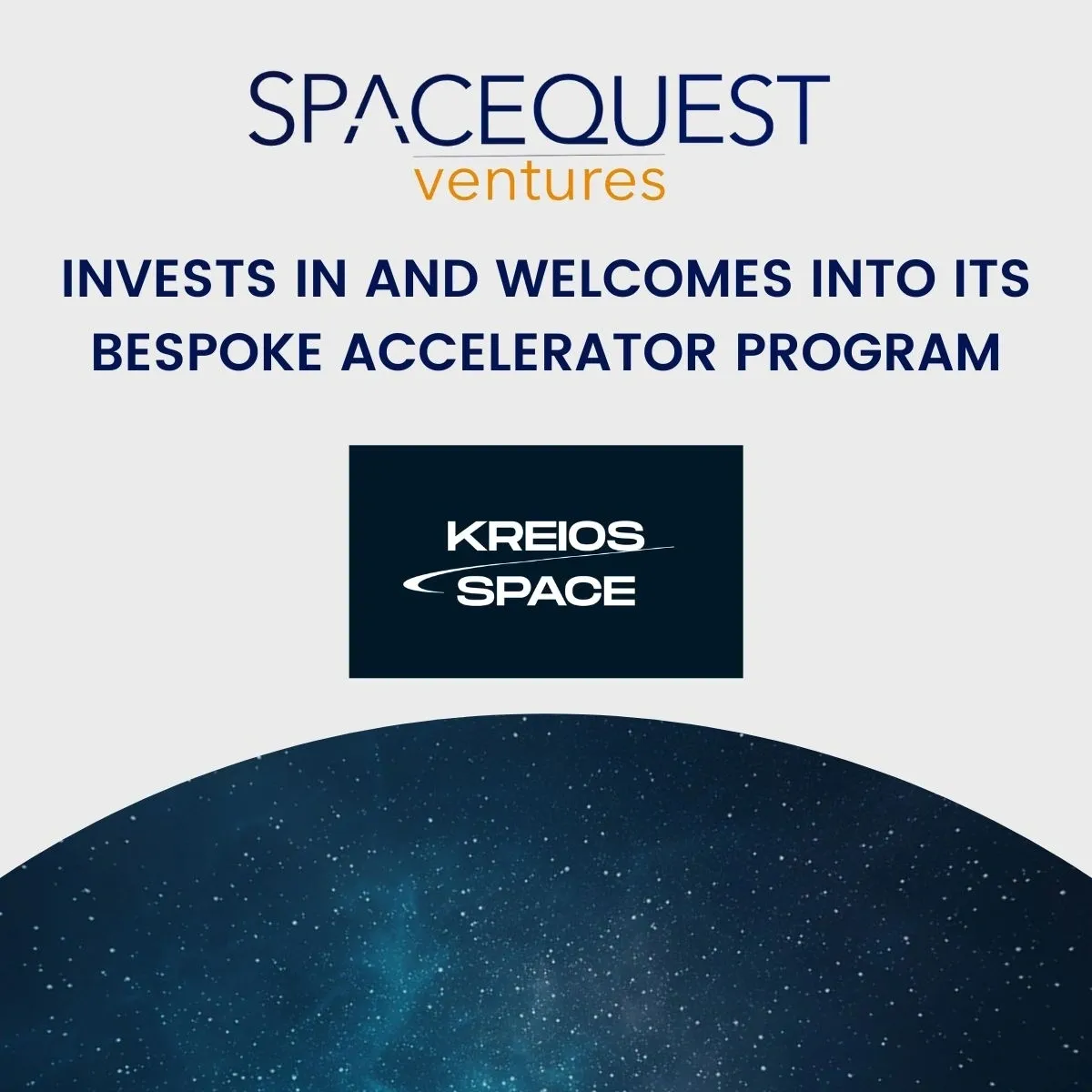 SpaceQuest Ventures invests in Kreios Space