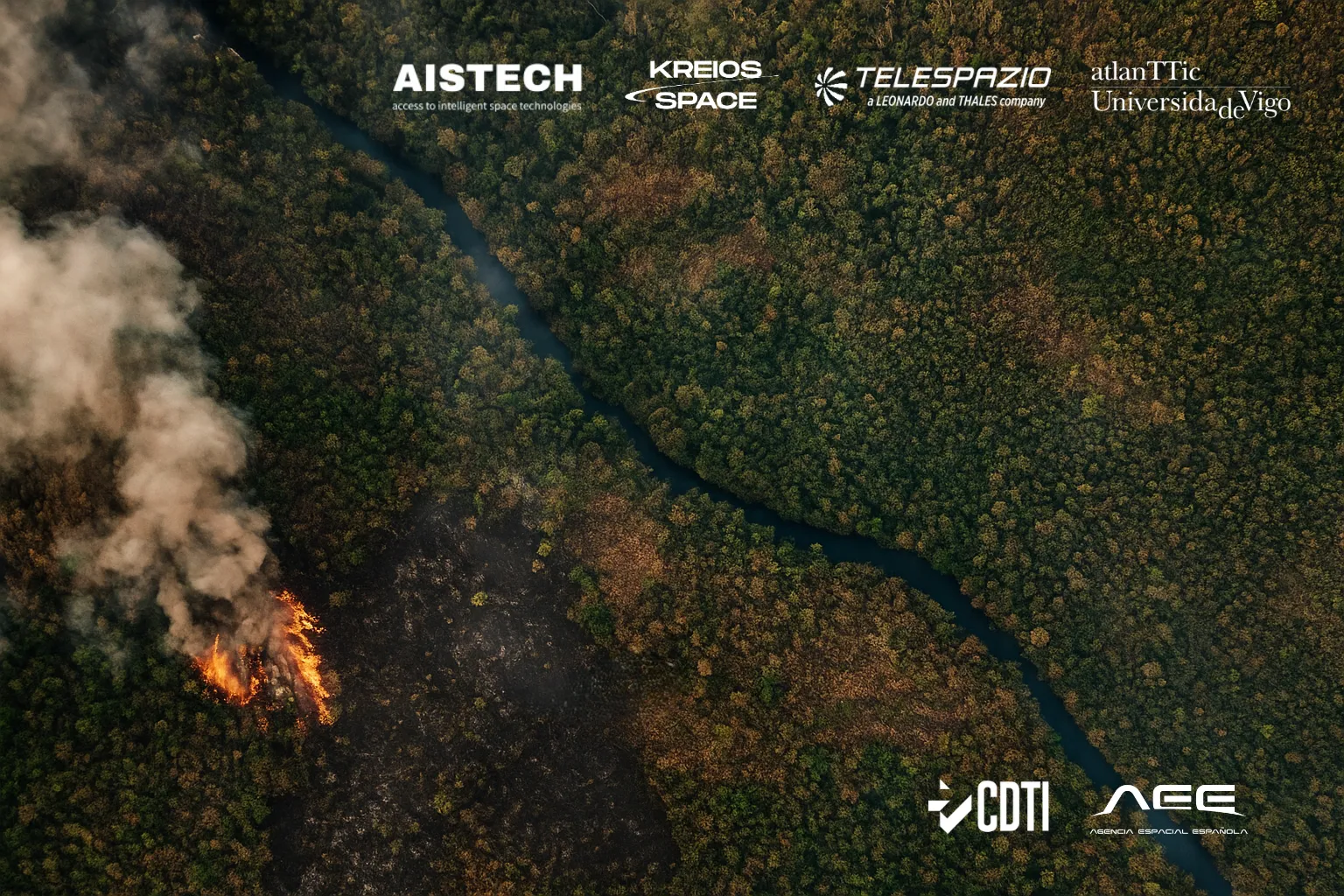 Aistech Space, Kreios Space, and Telespazio Ibérica, launch a pioneering project for satellite detection of forest fires