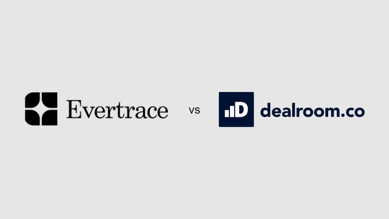 Evertrace vs Dealroom comparison