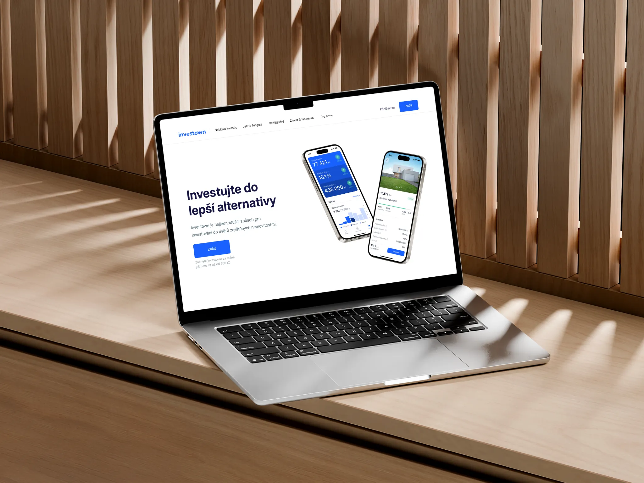 Design webu Investown – Browsers To Buyers reference