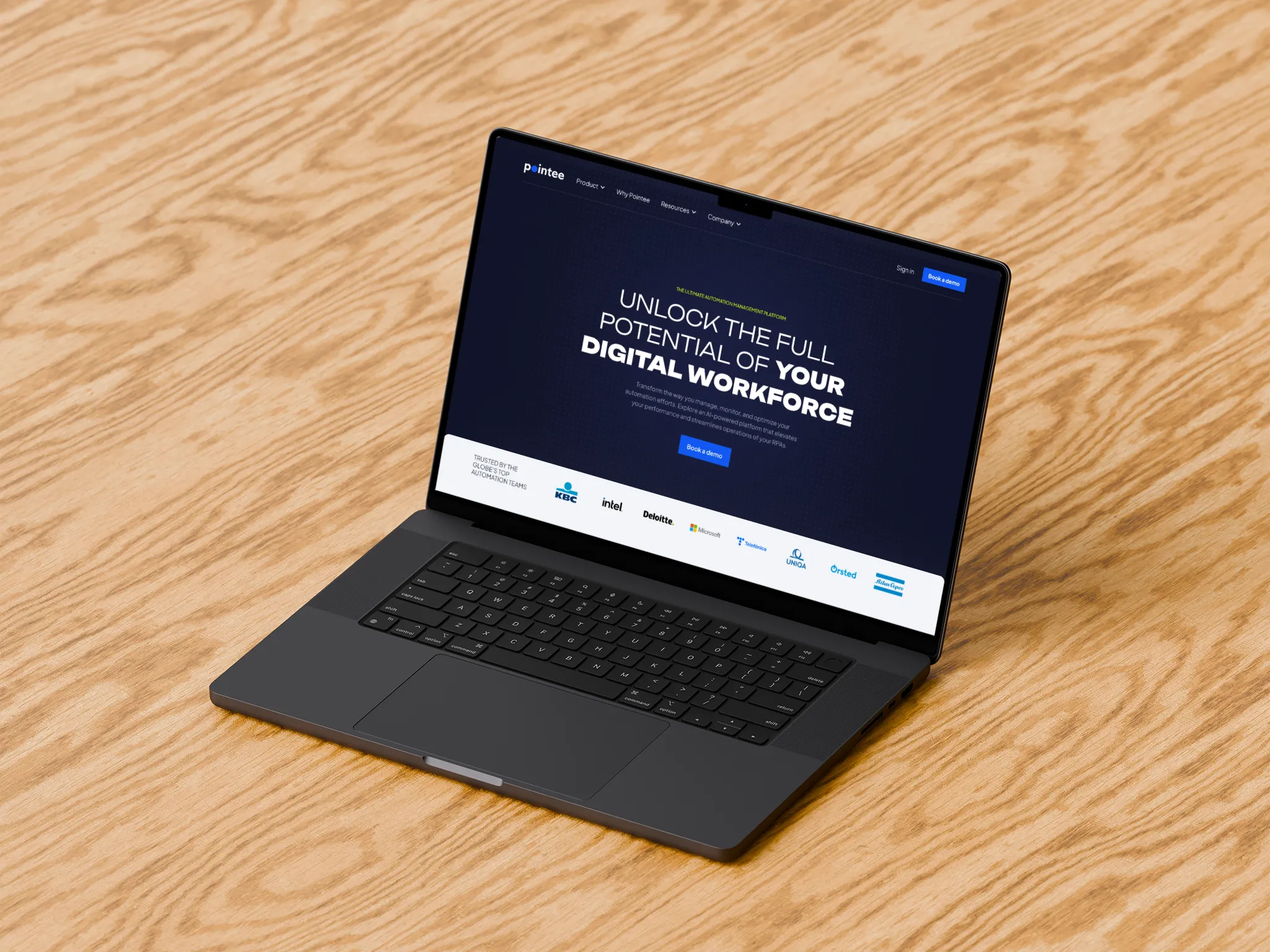 Design webu Pointee – Browsers To Buyers reference