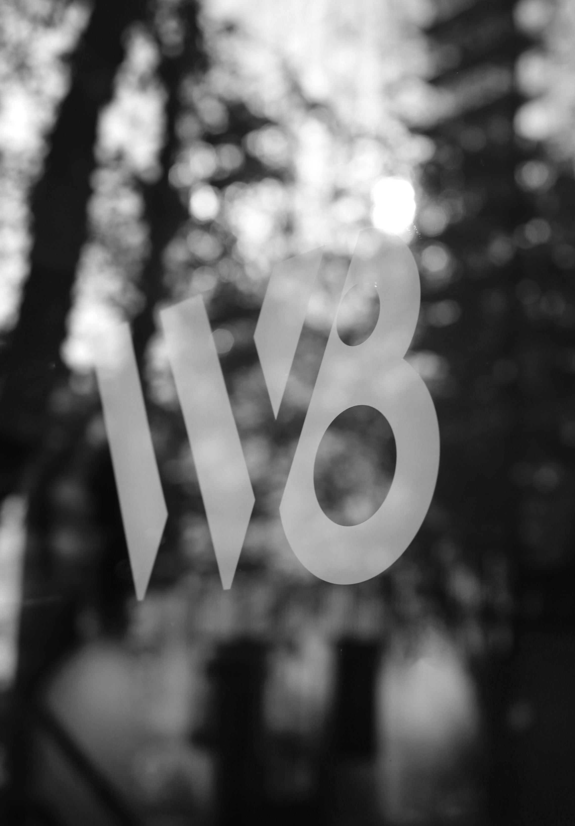 W8 Capital logo on window 