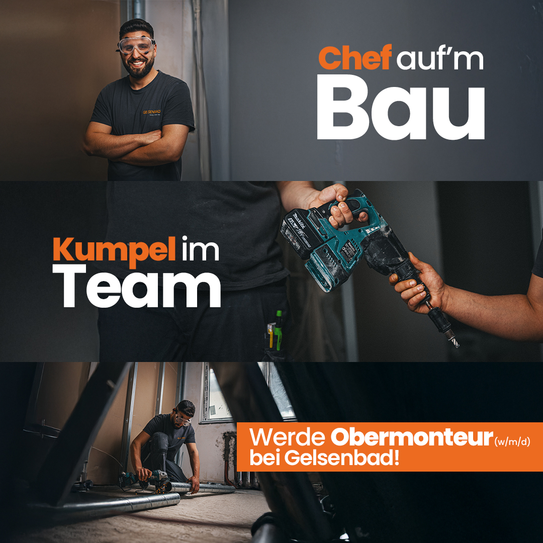 Social Media Werbeagentur Bochum präsentiert Bauarbeiter-Teamkampagne