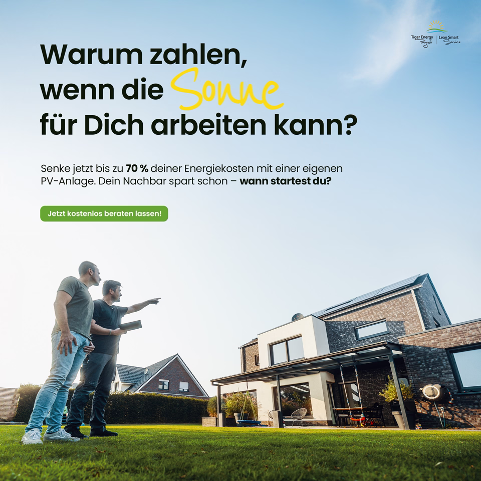 Social Media Werbeagentur Bochum: Solarenergie-Werbung mit zwei Männern