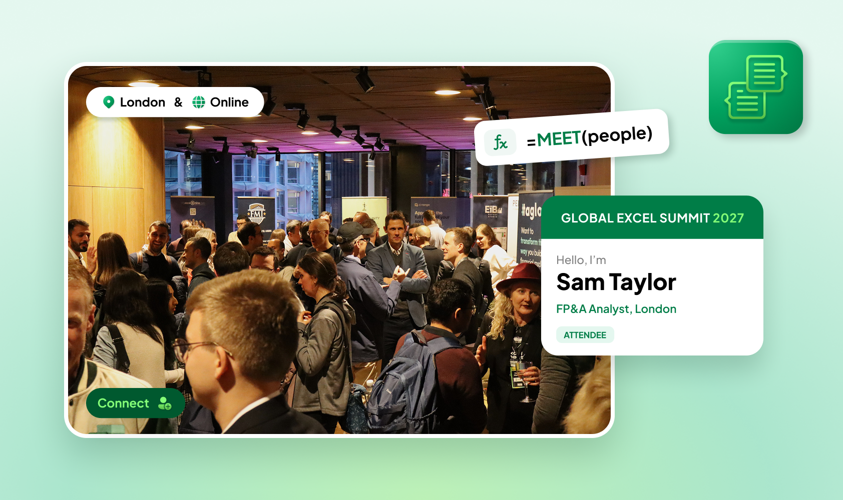 Network & have fun! track visual