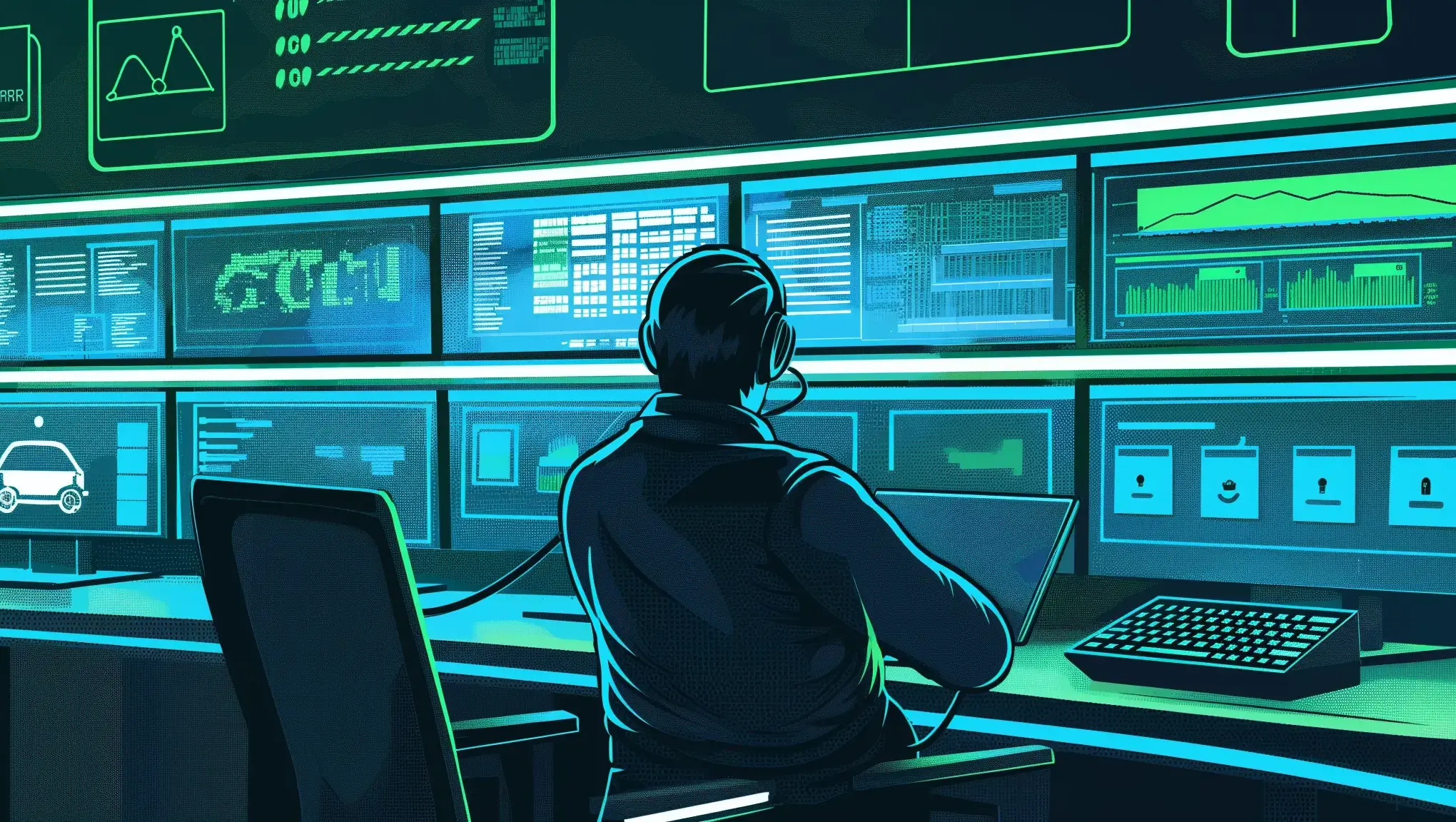image of a traffic control center (for a mobility and transportation)