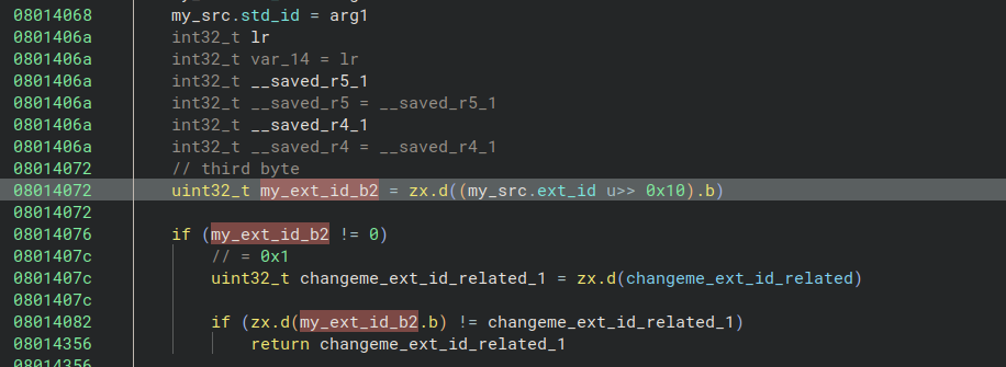 BMS commands gated on the third byte of the CAN extended ID