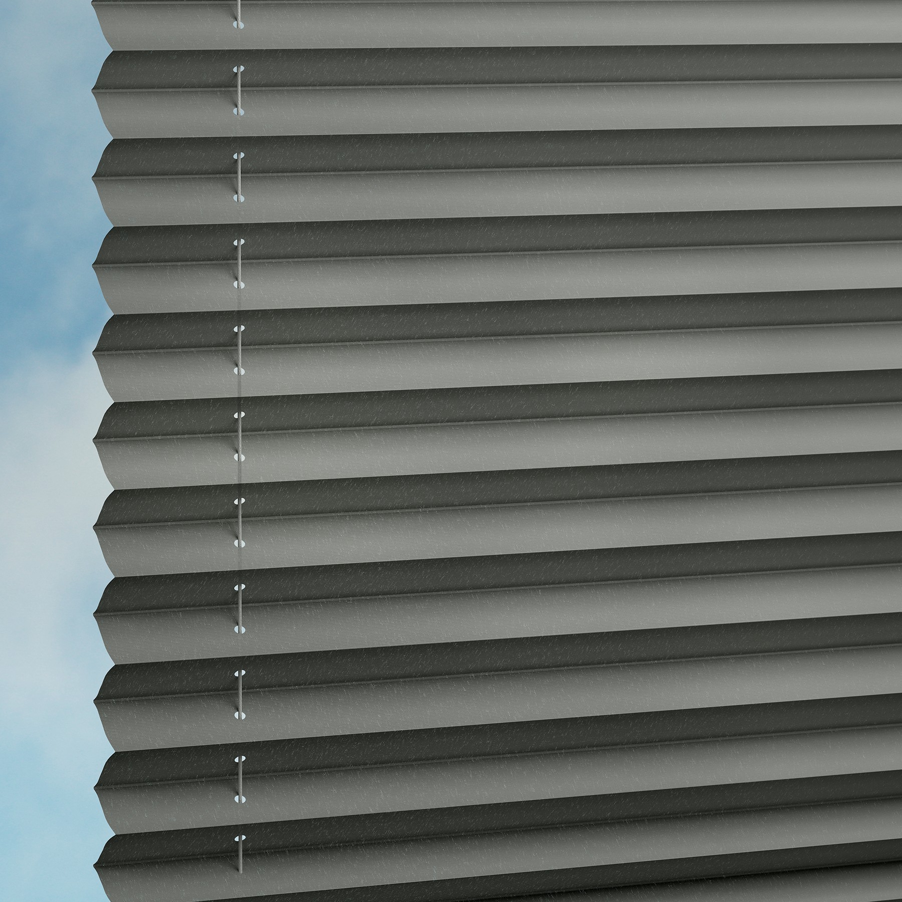 Plissee Dunkelgrau Dustblock 3670