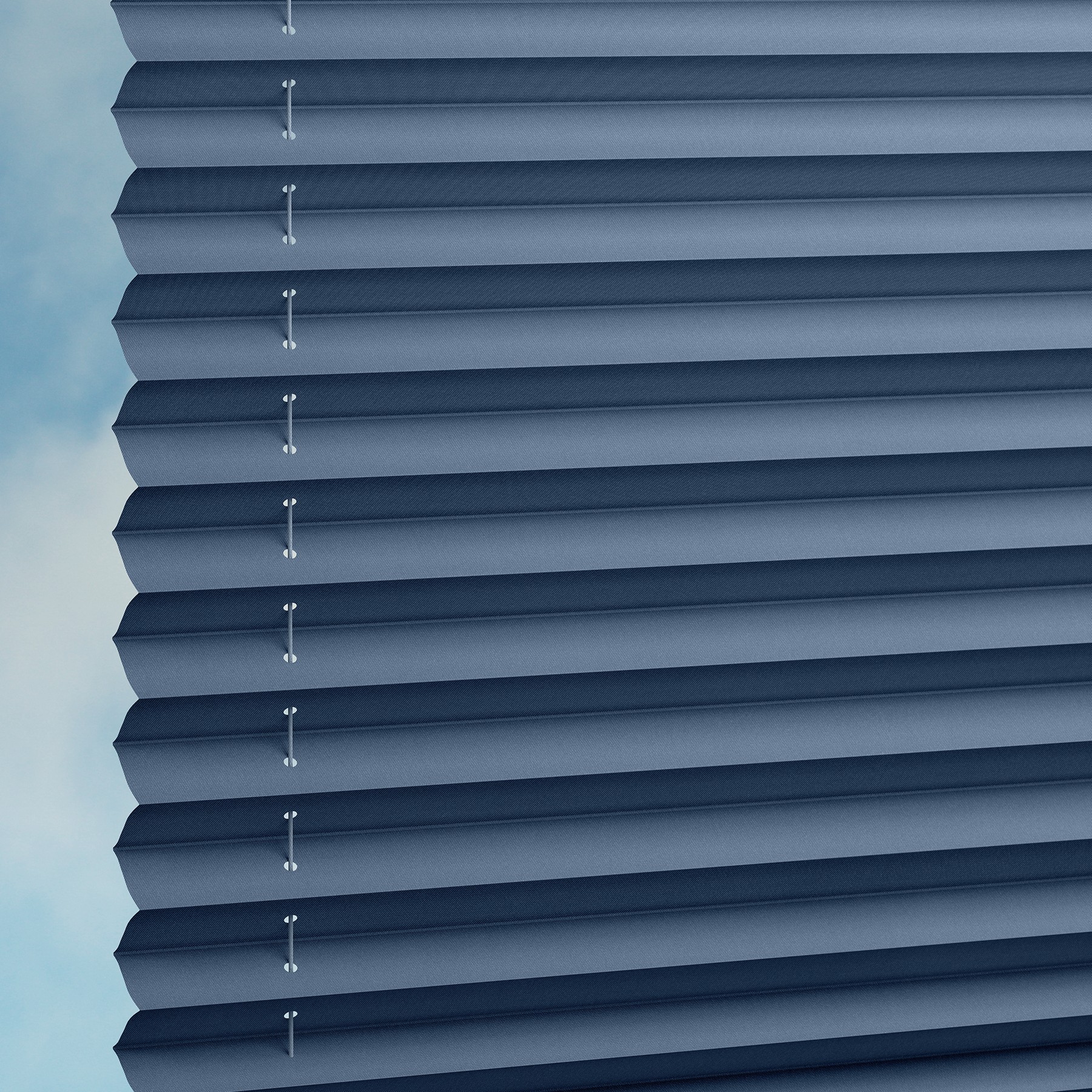 Plissee Moon Blau 3498